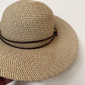 Solar Escape Woven Straw Sun Hat – One Size, Wide Brim, Beige.     ‎   3769